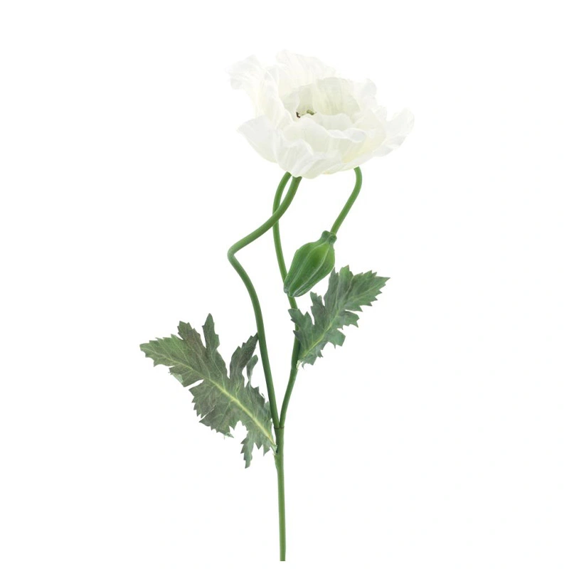 Kunstbloem Poppy Casper Crème - 73 cm