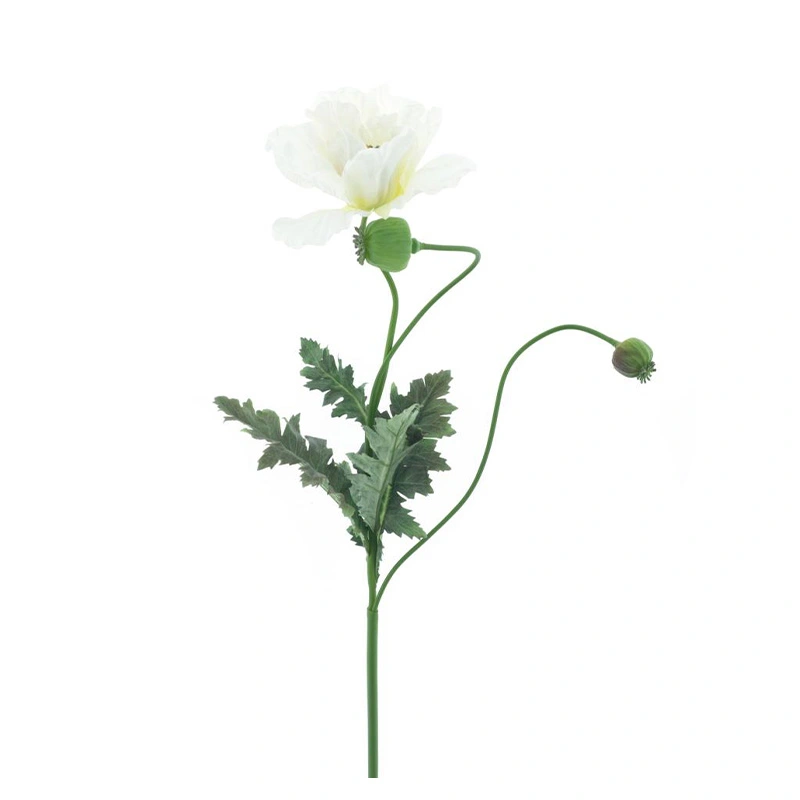 Kunstbloem Poppy Casper Crème - 93 cm