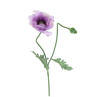 Kunstbloem Poppy Casper Lavender - 73 cm| De Boet