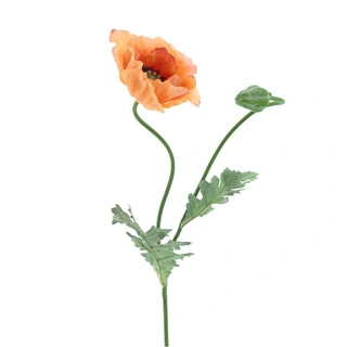 Kunstbloem Poppy Casper Oranje - 73 cm| De Boet
