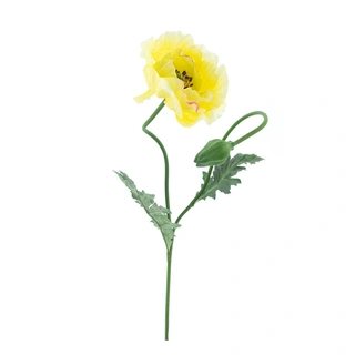 Kunstbloem Poppy Casper Geel - 73 cm| De Boet