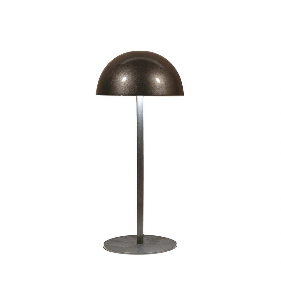 Tafellamp Rond Oplaadbaar Antraciet - Ø9,5x22 cm