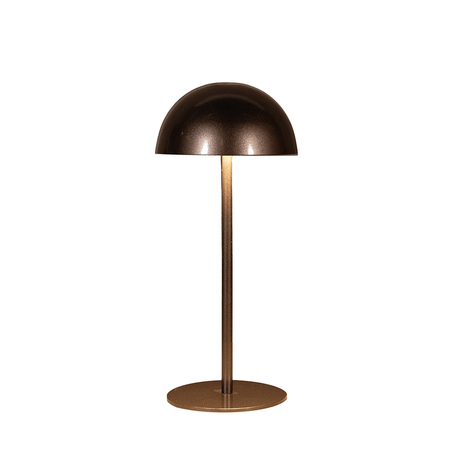 Tafellamp Rond Oplaadbaar Brons - Ø9,5x22 cm