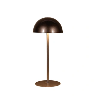 Tafellamp Rond Oplaadbaar Brons - Ø9,5x22 cm