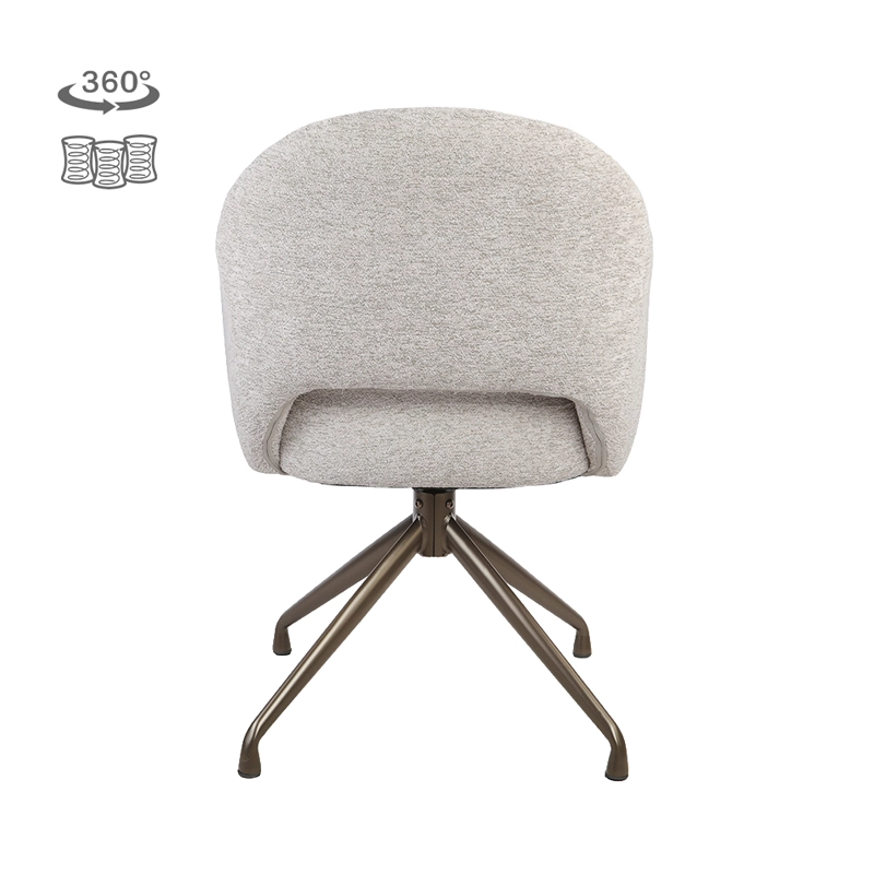 Porto Eetkamerstoel - Cream met Bruin onderstel - afbeelding 4