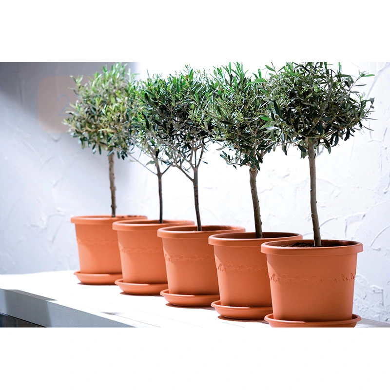 Elho Algarve Cilindro Pot Ø35 cm - Terra - afbeelding 4