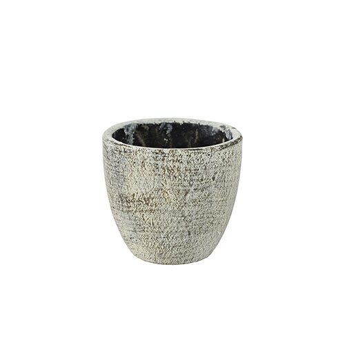 Ter Steege Pot Anne White Earth - Ø14x13 cm