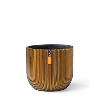 Capi Pot Bol Groove 8x7 cm - Zwart Goud