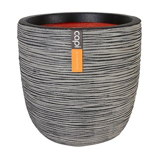 Capi Pot Bol Rib NL 43x41 cm - Antraciet