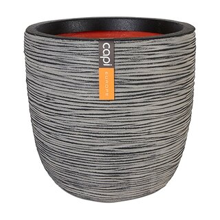 Capi Pot Bol Rib NL 35x34 cm - Antraciet