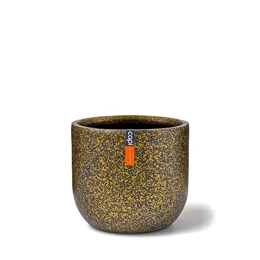 Capi Pot Bol Terrazzo 17x15 cm - Goud