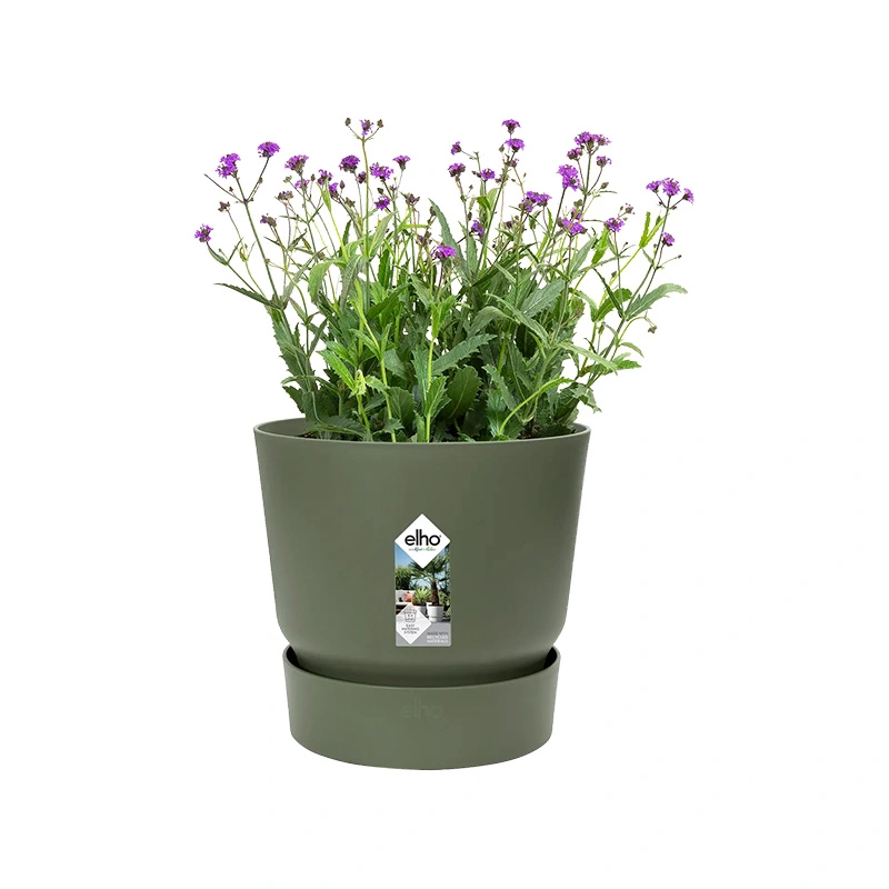 Elho Greenville Pot Ø18 cm - Blad Groen - afbeelding 2