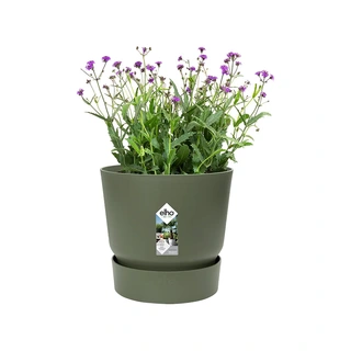 Elho Greenville Pot Ø20 cm - Blad Groen - afbeelding 2