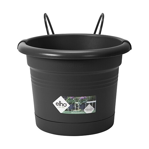 Elho Pot+Rack Gb Balc All-in-1 - Liv Black - afbeelding 1