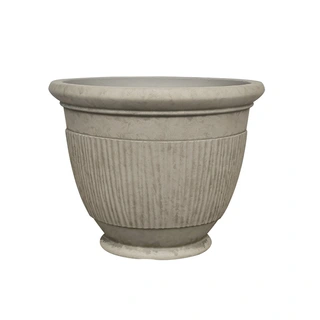 Kunststof Bloempot Rib Elegant Vintage Clay - Ø45x35 cm