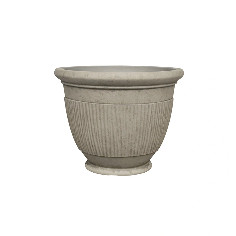 Kunststof Bloempot Rib Elegant Vintage Clay - Ø35x28 cm