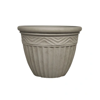 Kunststof Bloempot Rib Rand Vintage Clay - Ø45x35 cm