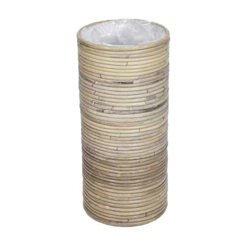 Pot Round Stripe Grey - Ø20x41 cm