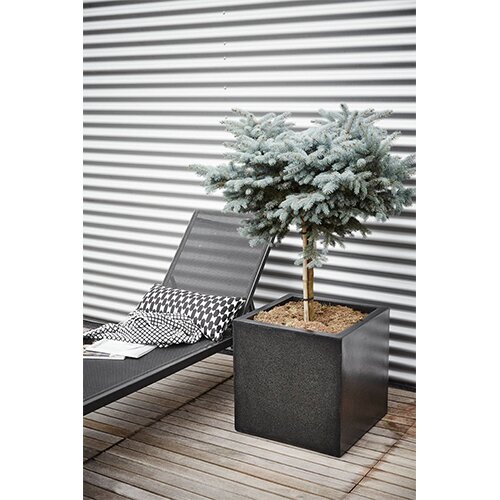 Capi Lux Planter Vierkant  20x20 - Zwart - afbeelding 3