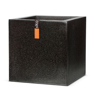 Capi Lux Planter Vierkant  20x20 - Zwart - afbeelding 1