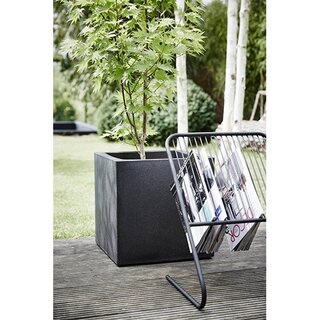 Capi Lux Planter Vierkant 30x30 - Zwart - afbeelding 2