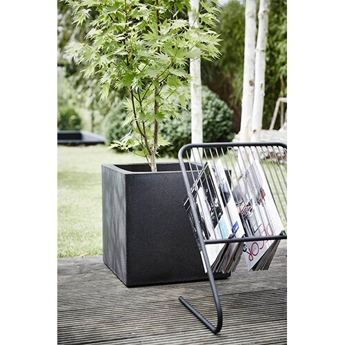 Capi Lux Planter Vierkant 50x50 - Zwart - afbeelding 2