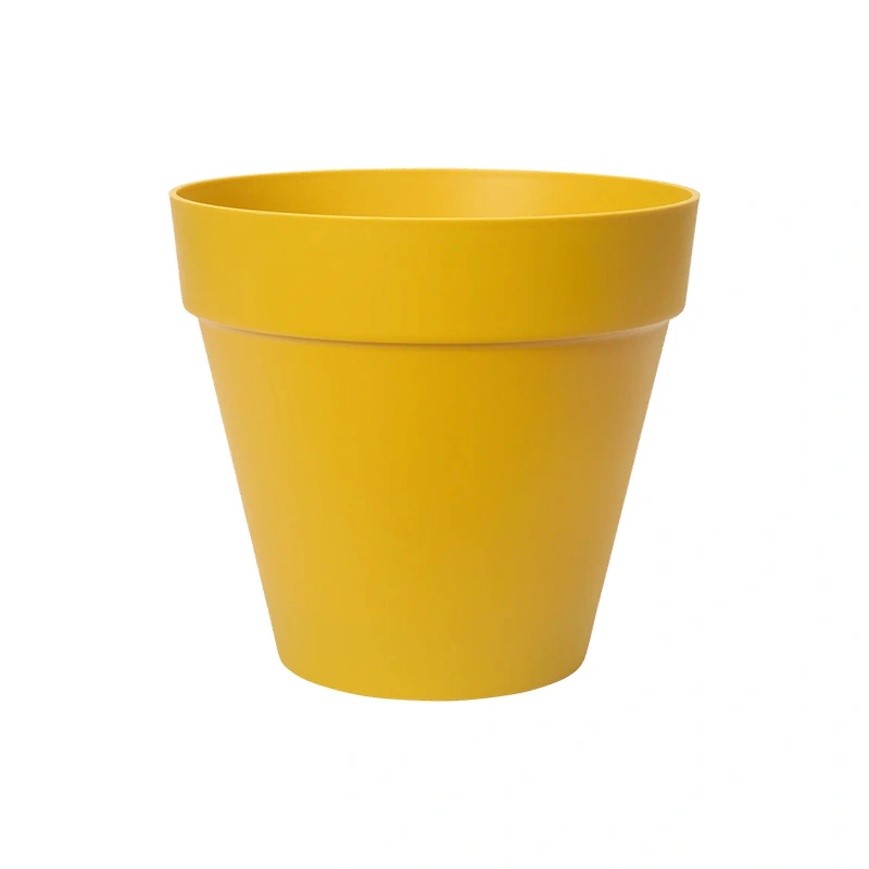 Elho Loft Urban Pot+Wiel Ø50 cm - Oker - afbeelding 1