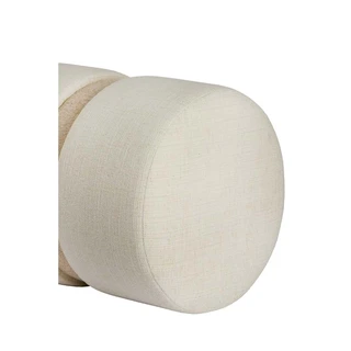 Light & Living Poef Novira Beige/Crème - Ø35x46 cm - afbeelding 3