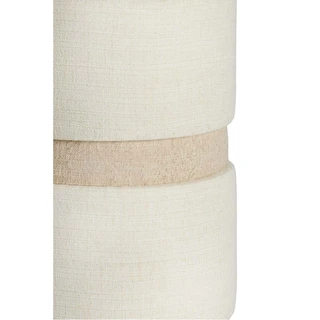 Light & Living Poef Novira Beige/Crème - Ø35x46 cm - afbeelding 4