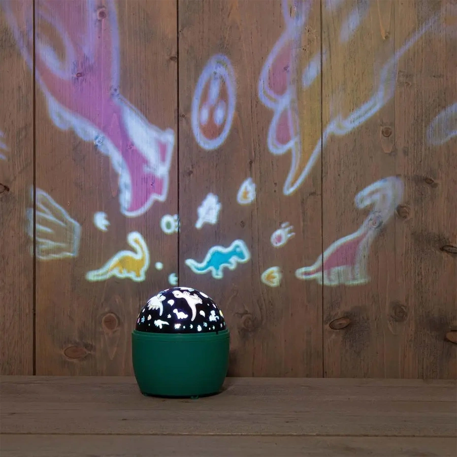 LED Projector Dinorsaurus 13c11,5 cm - Groen - afbeelding 1