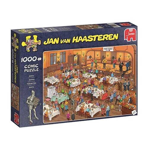 Puzzel Jan van Haasteren Darten - 1000 st. - afbeelding 1