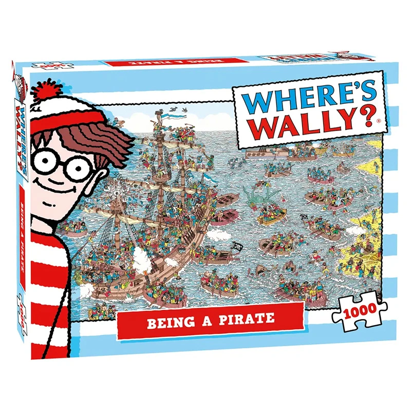 Puzzel Where's Wally Being A Pirate - 1000 st.