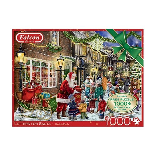 Puzzel Xmas Falcon Letters for Santa - 2x 1000 st.