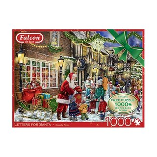 Puzzel Xmas Falcon Letters for Santa - 2x 1000 st.