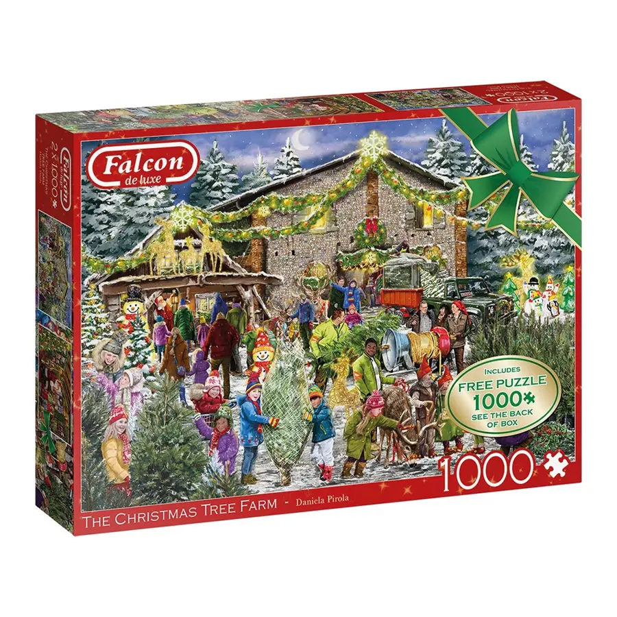 Puzzel Xmas Falcon Tree Farm - 2x1000 st.