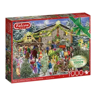 Puzzel Xmas Falcon Tree Farm - 2x1000 st.