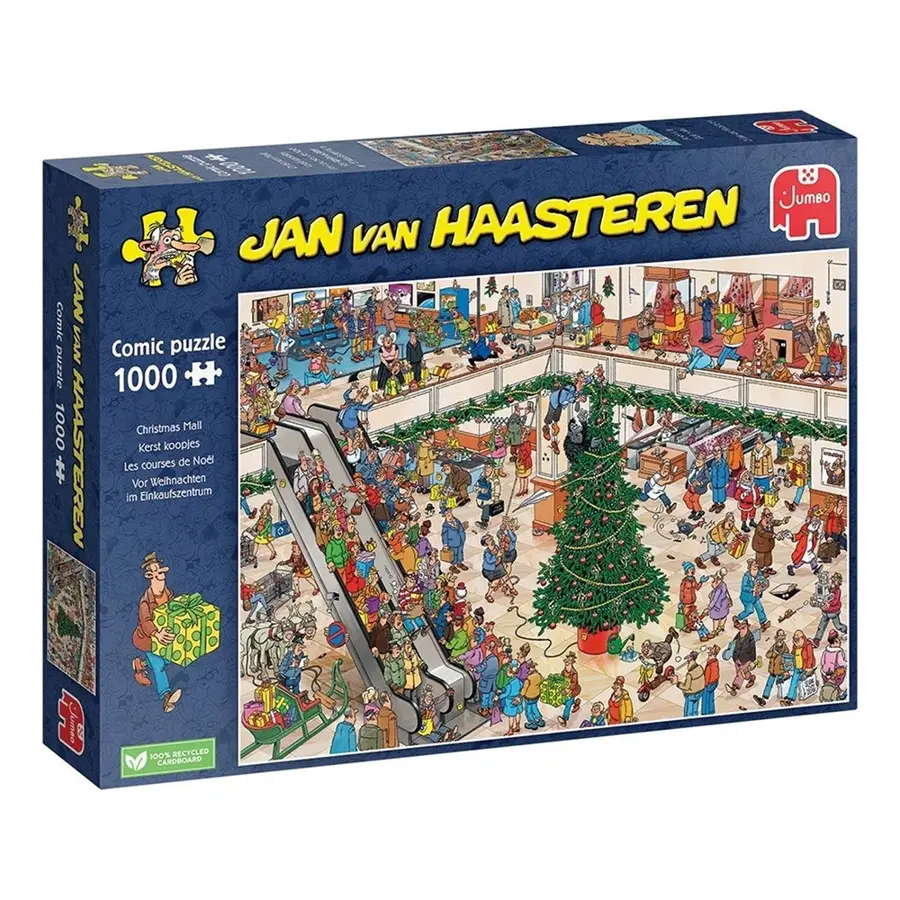 Puzzel Xmas Jan van Haasteren Christmas Mall - 1000 st.