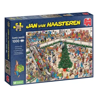 Puzzel Xmas Jan van Haasteren Christmas Mall - 1000 st.