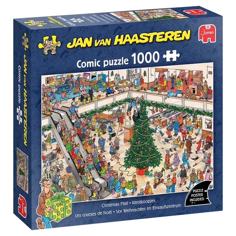 Puzzel Xmas Jan van Haasteren Christmas Mall - 1000 st.