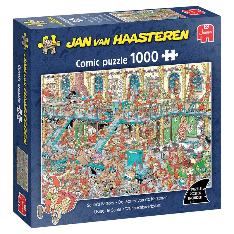 Puzzel Xmas Jan van Haasteren Santa's Factory - 1000 st.