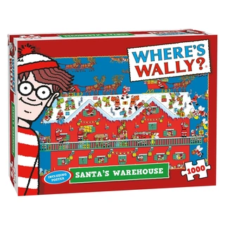 Puzzel Xmas Where's Wally Santa's Warehouse - 1000 st.