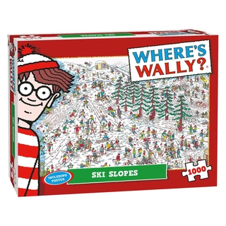 Puzzel Xmas Where's Wally Ski Slopes - 1000 st.