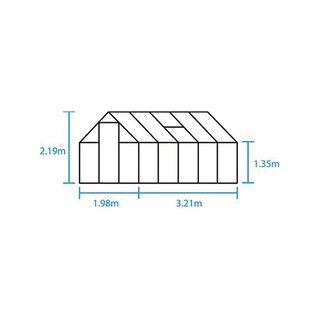 HALLS Tuinkas Qube 106 - Veiligheidsglas Zwart - afbeelding 11