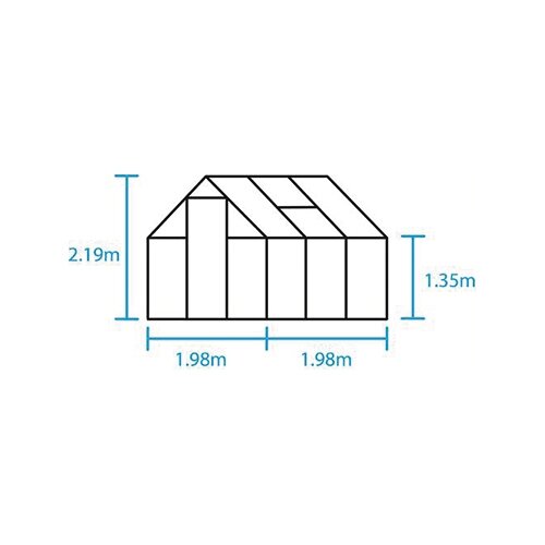 HALLS Tuinkas Qube 66 - Veiligheidsglas Zwart - afbeelding 11