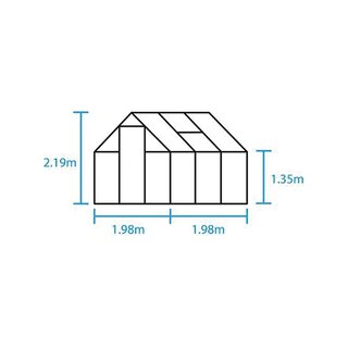 HALLS Tuinkas Qube 66 - Veiligheidsglas Zwart - afbeelding 11