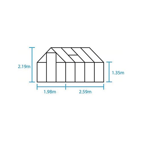 HALLS Tuinkas Qube 86 - Veiligheidsglas Zwart - afbeelding 11