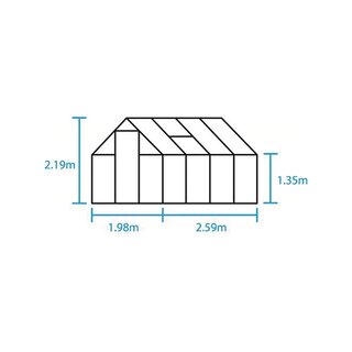 HALLS Tuinkas Qube 86 - Veiligheidsglas Zwart - afbeelding 11