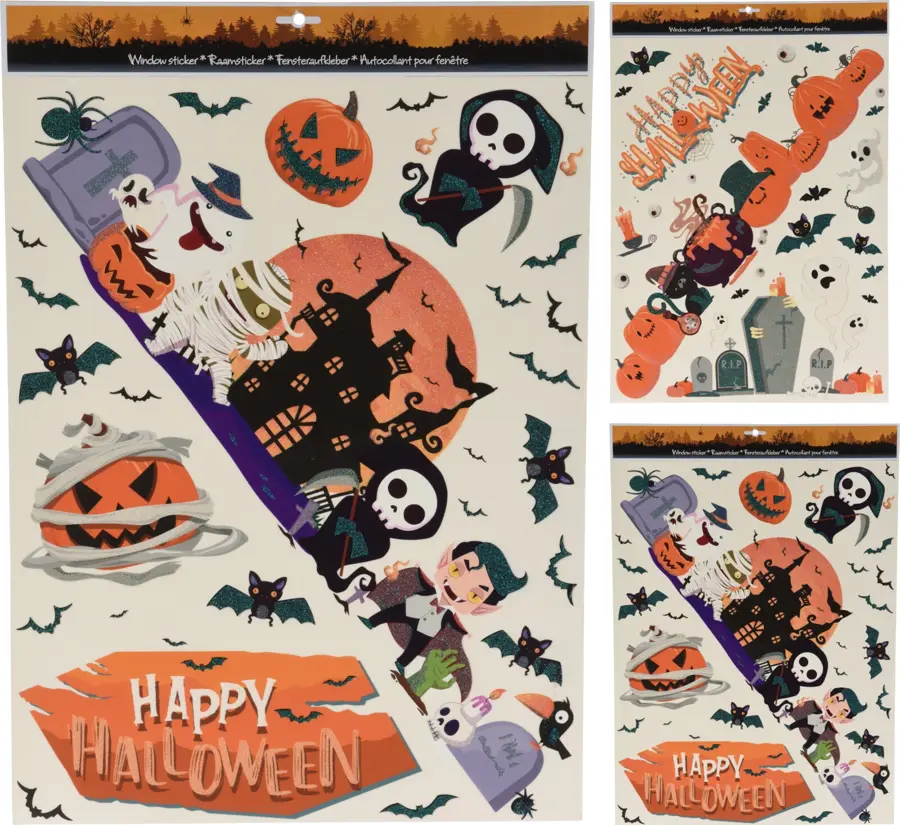 Halloween Raamsticker - 60x42 cm