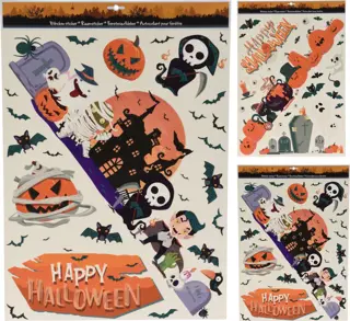 Halloween Raamsticker - 60x42 cm
