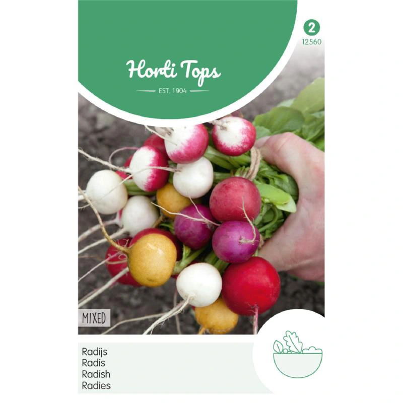 Horti Tops Radijs Ronde Gemengd - afbeelding 1